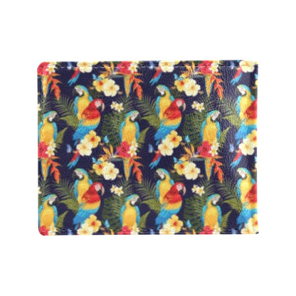 Parrot Themed Design Men's ID Card Wallet