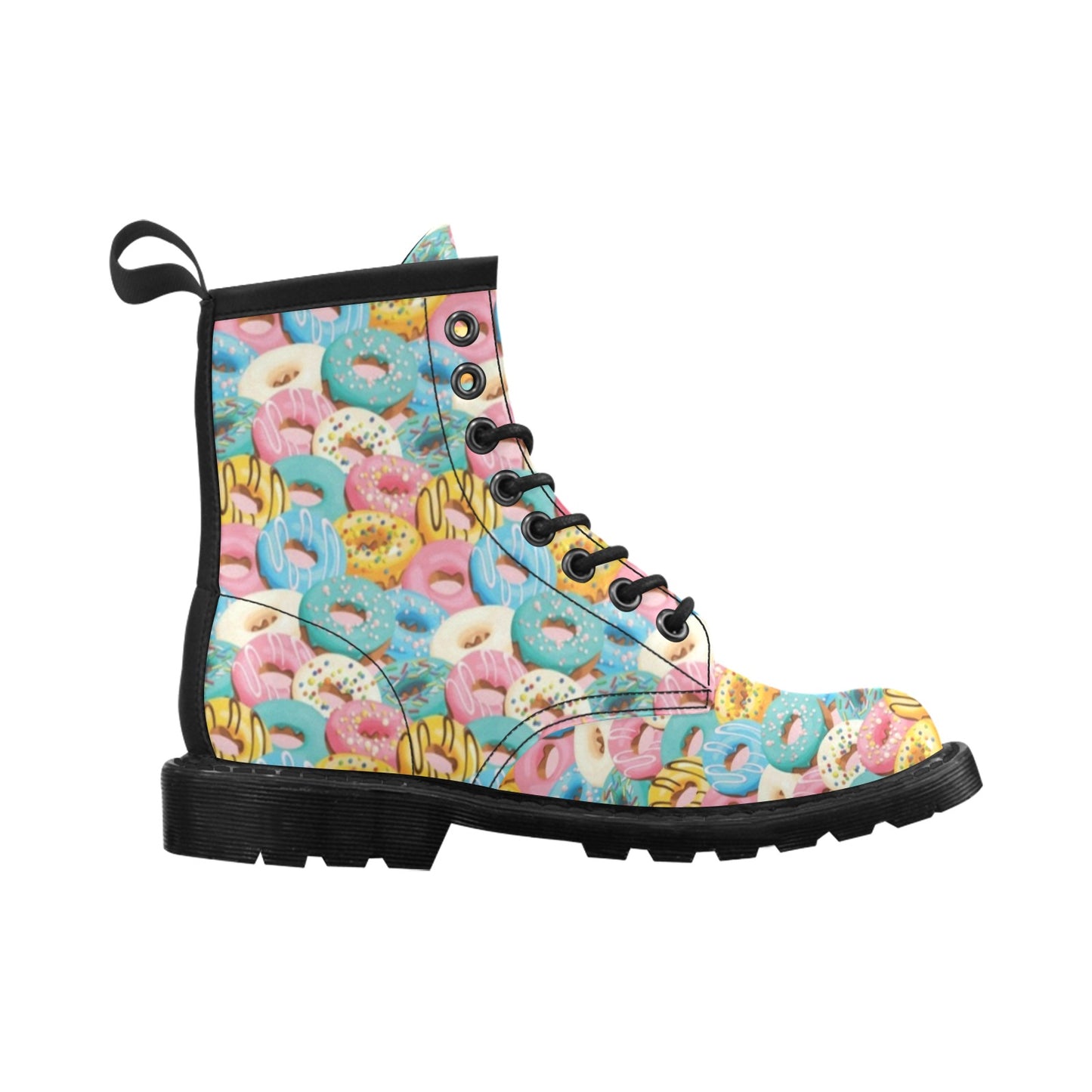 Donut Pattern Print Design DN01 Women's Boots