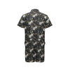 Hummingbird with Embroidery Themed Print Men's Romper