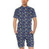 Shark Neon color Print Men's Romper