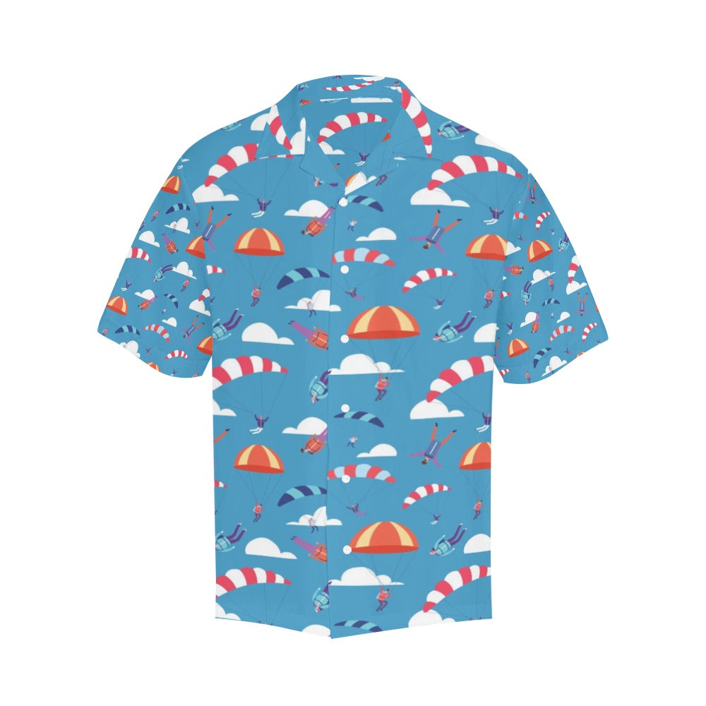 Skydiver Print Design LKS306 Men's Hawaiian Shirt