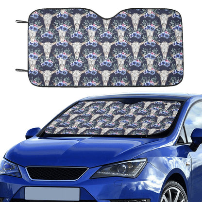 Buffalo Head Print Design LKS402 Car front Windshield Sun Shade