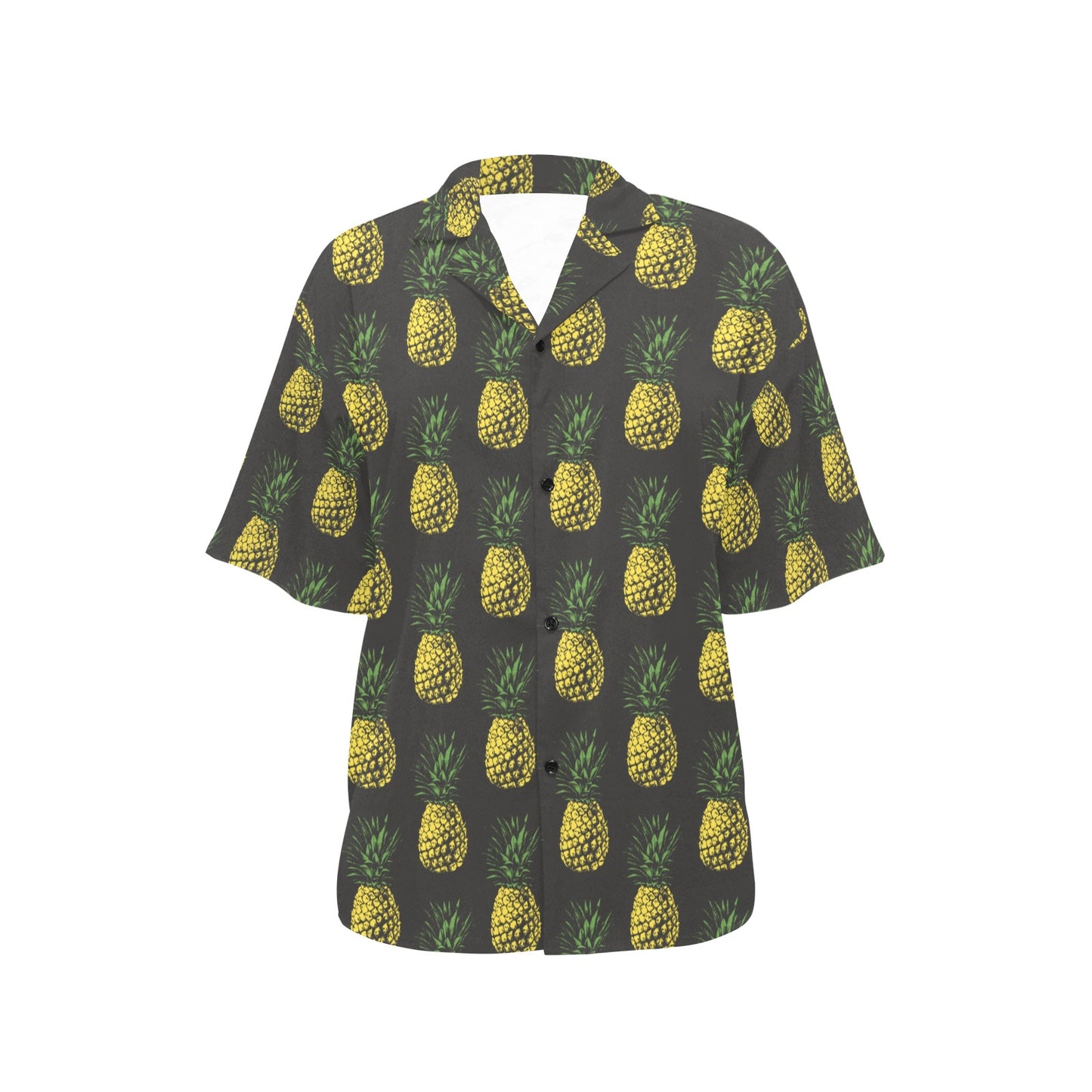 Gold Pineapple Women's Hawaiian Shirt