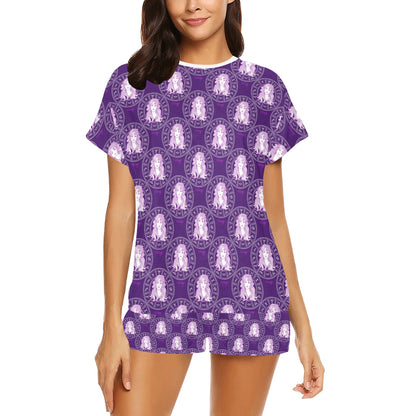 Virgo Print Design LKS301 Women's Short Pajama Set