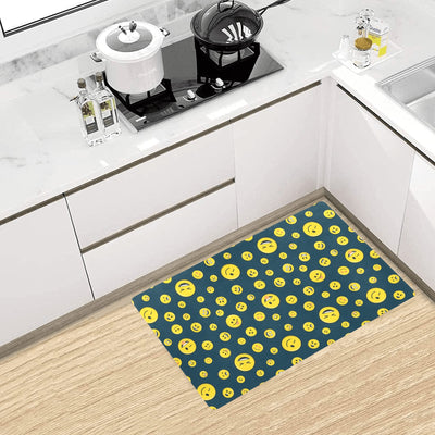 Smiley Face Emoji Print Design LKS301 Kitchen Mat