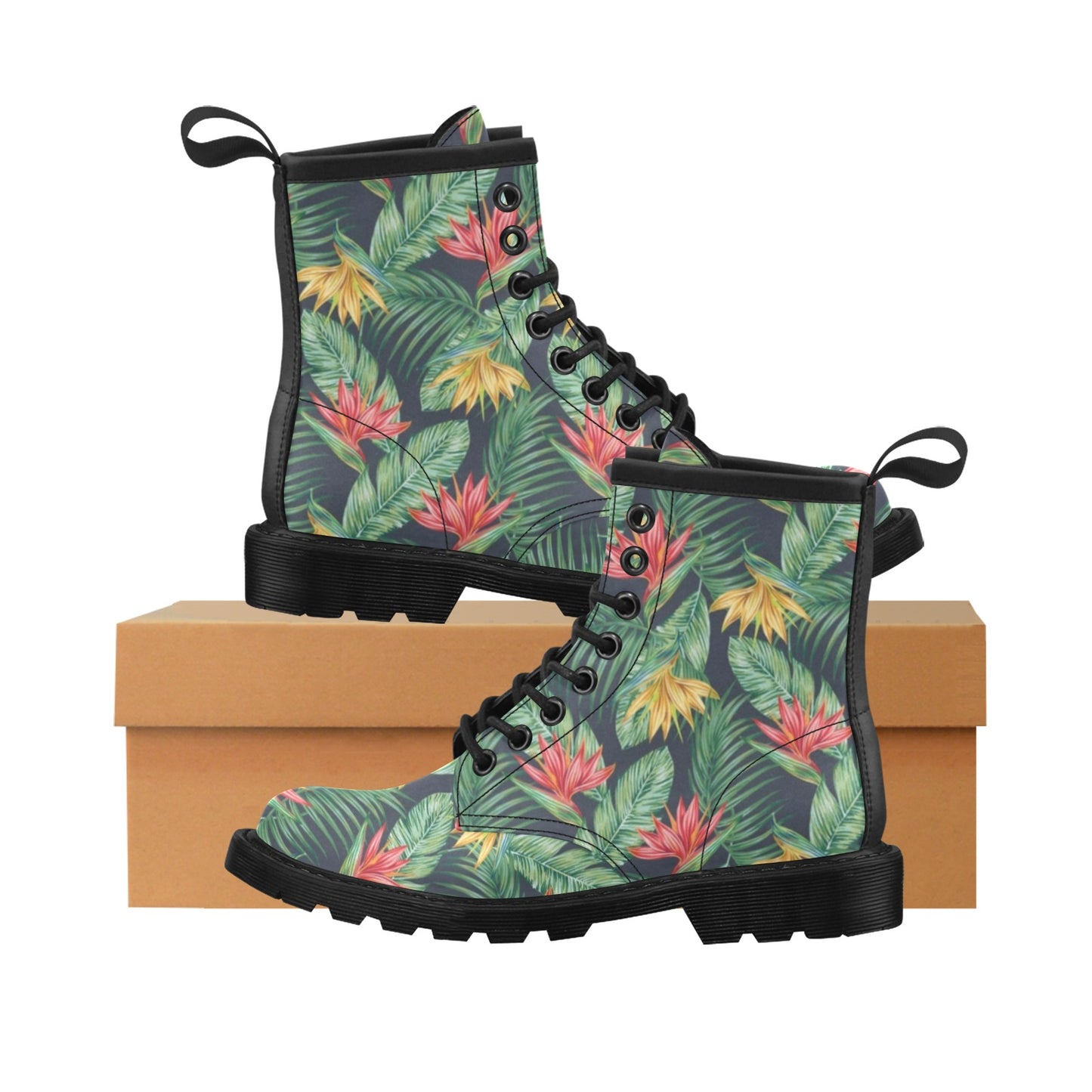 Bird Of Paradise Pattern Print Design BOP09 Women's Boots