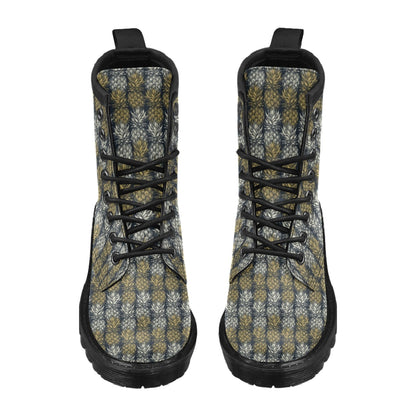 Pineapple Print Design Pattern Women's Boots
