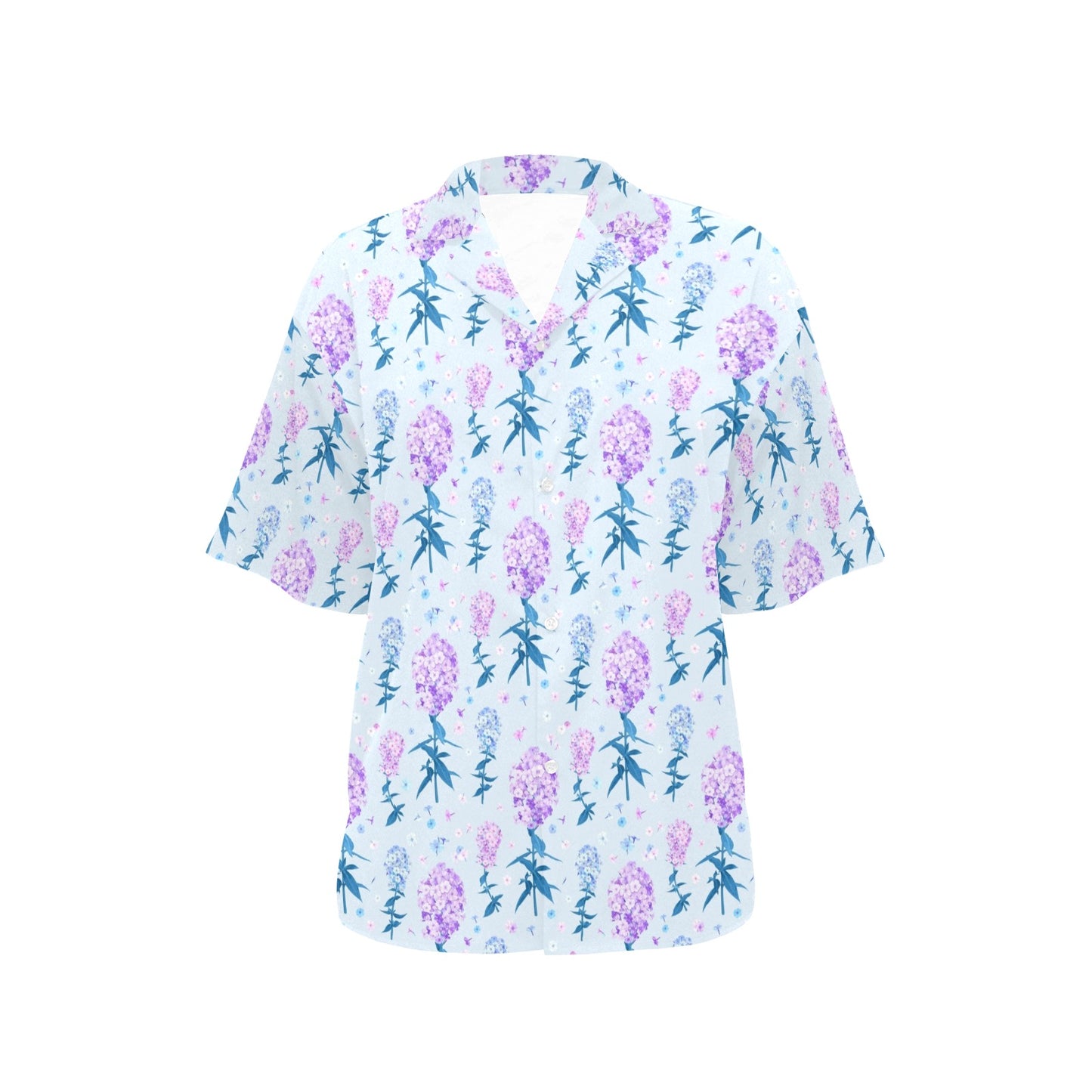 Lilac Pattern Print Design LI05 Women's Hawaiian Shirt