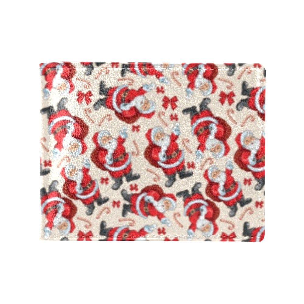 Santa Christmas Themed Print Design LKS302 Men's ID Card Wallet