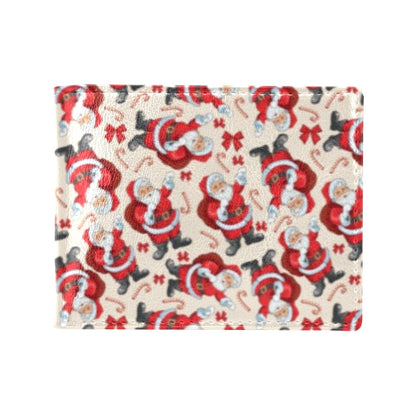Santa Christmas Themed Print Design LKS302 Men's ID Card Wallet
