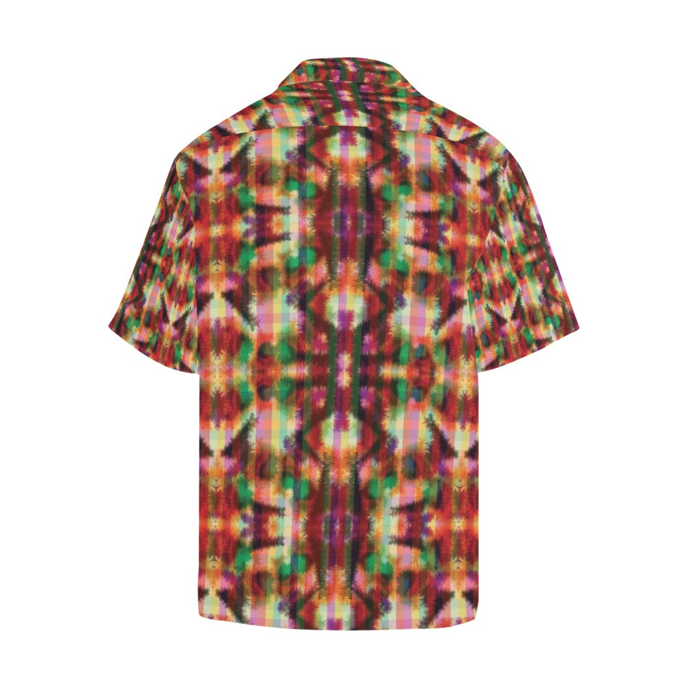 Tie Dye Print Design LKS301 Men's Hawaiian Shirt