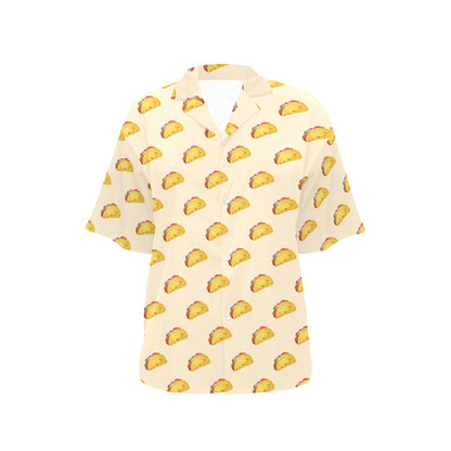 Taco Print Design LKS302 Women's Hawaiian Shirt