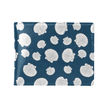 Seashell Print Design LKS3012 Men's ID Card Wallet