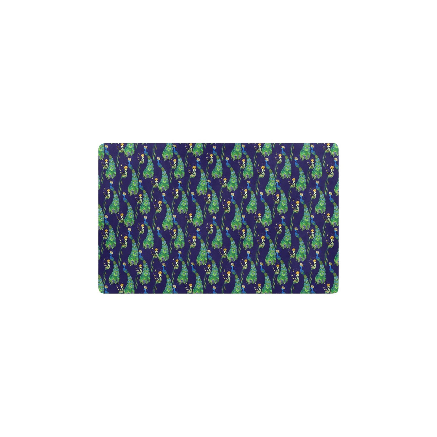Peacock Art Design Print Kitchen Mat