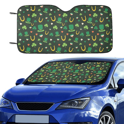 Shamrock Print Design LKS308 Car front Windshield Sun Shade