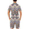 Multicolor zigzag Tribal Aztec Men's Romper