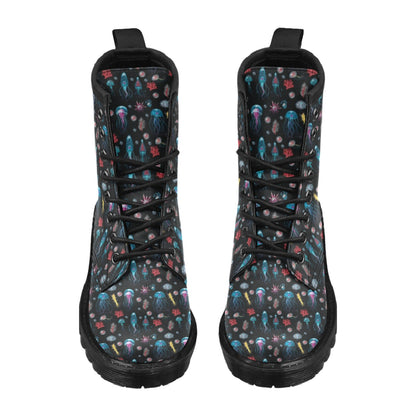 Jellyfish Underwater Print Women's Boots