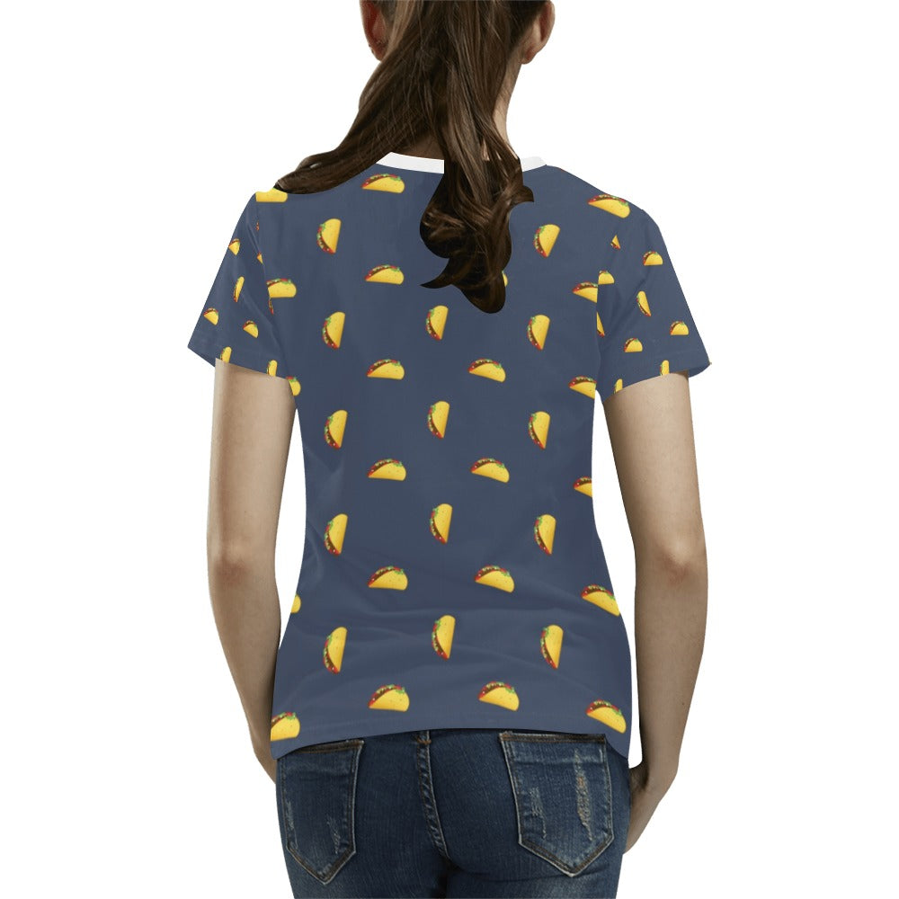 Taco Print Design LKS305 Women's  T-shirt