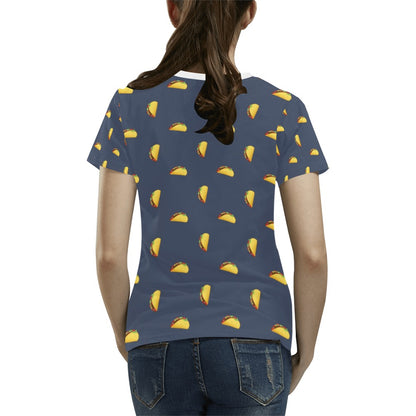 Taco Print Design LKS305 Women's  T-shirt