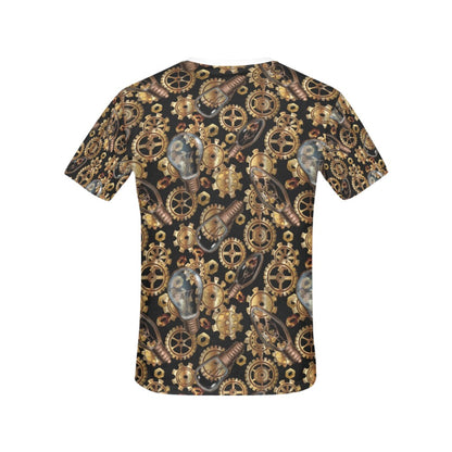 Steampunk Lightbulb Print Design LKS304 Women's  T-shirt