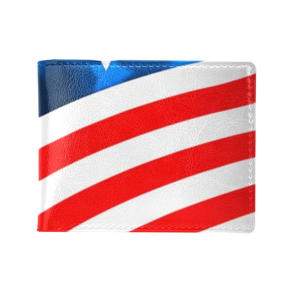 American flag Style Men's ID Card Wallet