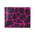 Giraffe Pink Background Texture Print Men's ID Card Wallet