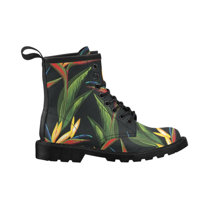 Bird Of Paradise Pattern Print Design BOP012 Women's Boots