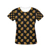 Tiger Head Print Design LKS306 Women's  T-shirt