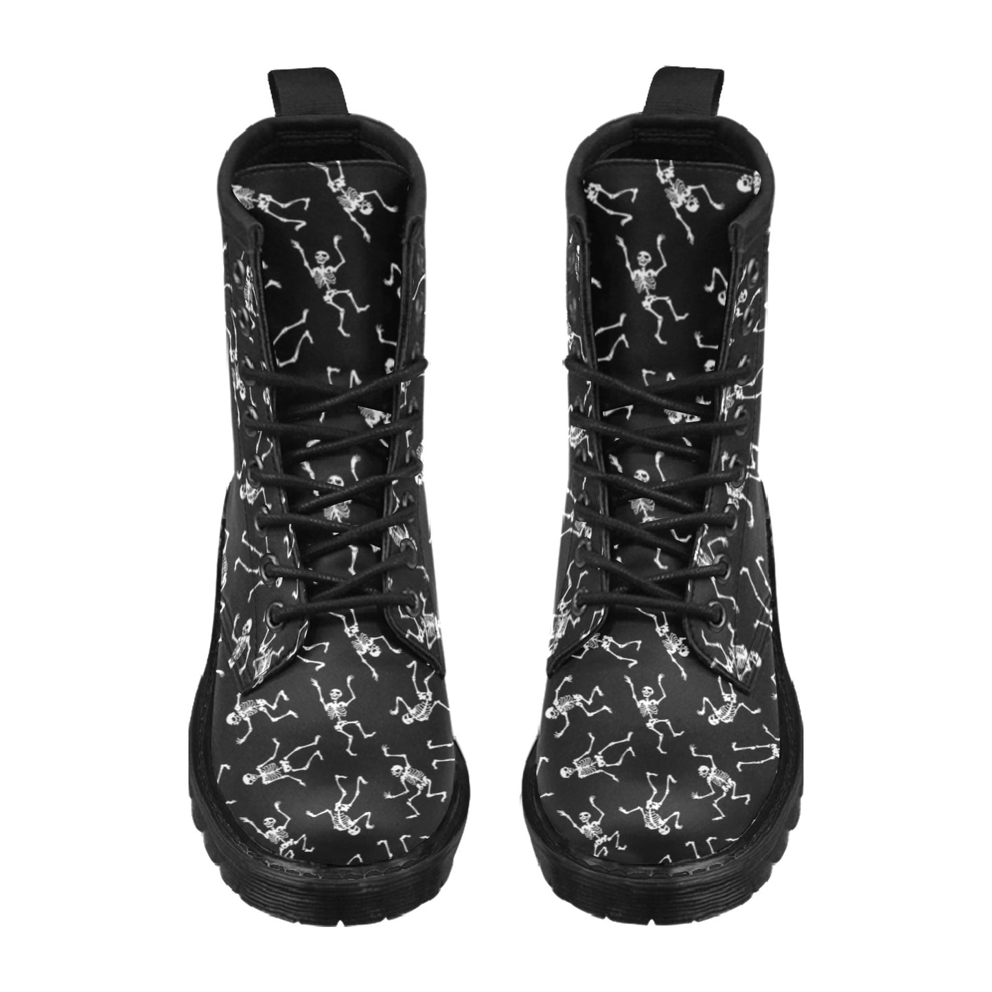 Skeleton Print Design LKS305 Women's Boots