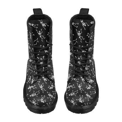 Skeleton Print Design LKS305 Women's Boots