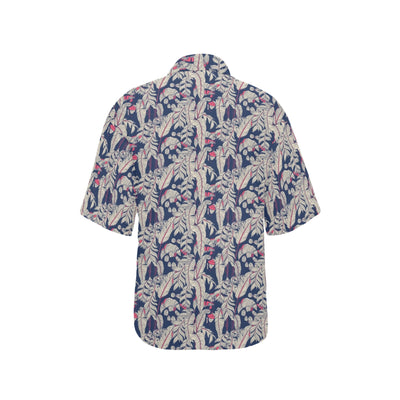 Bird Of Paradise Pattern Print Design 03 Women's Hawaiian Shirt