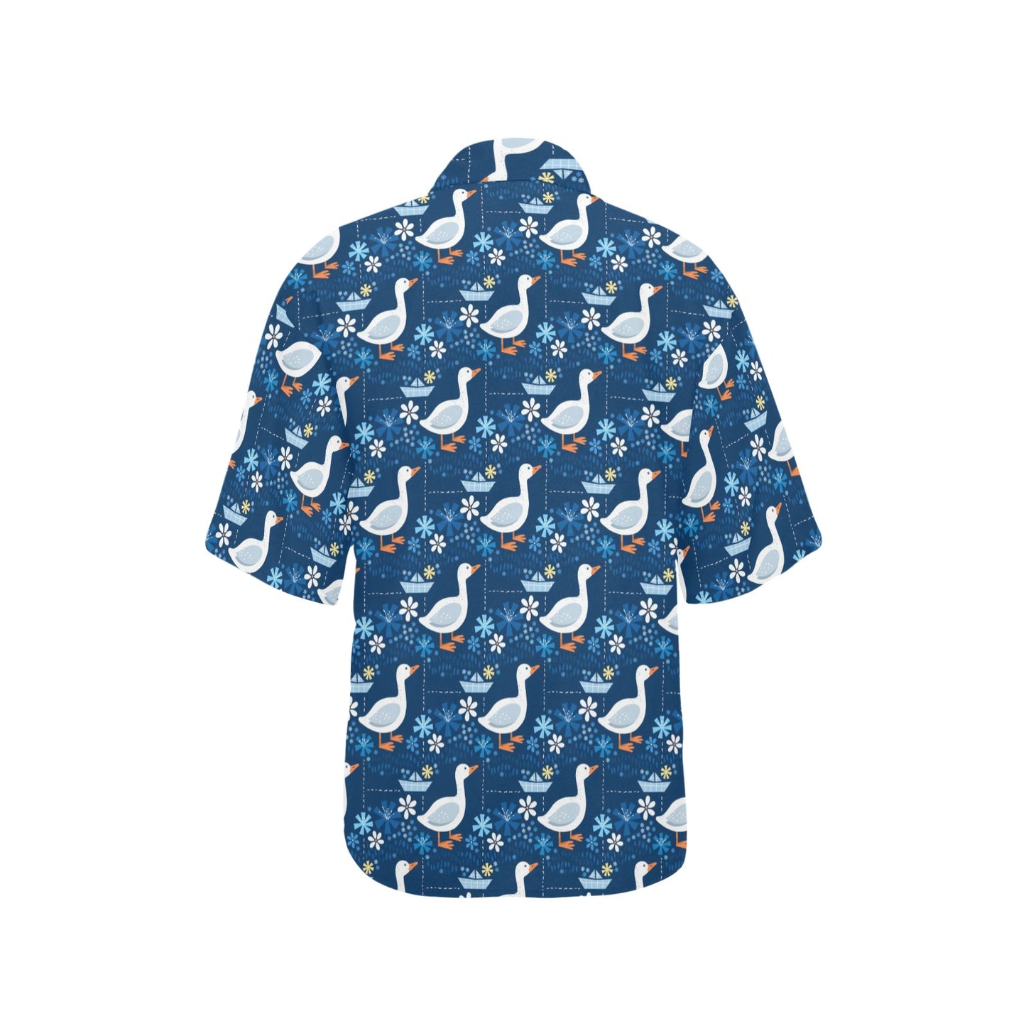 Goose Print Design LKS405 Women's Hawaiian Shirt