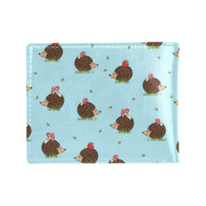 Hedgehog Print Design LKS402 Men's ID Card Wallet