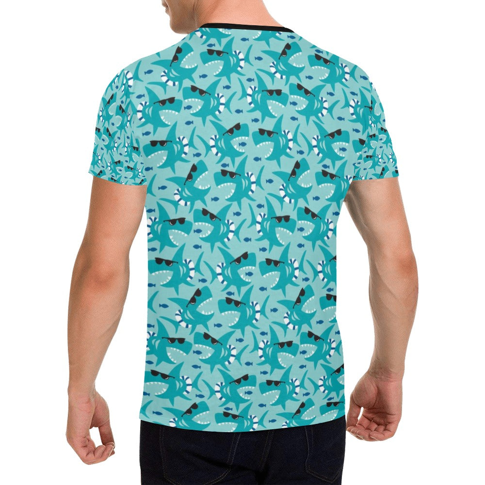 Shark Cute Print Design LKS302 Men's All Over Print T-shirt