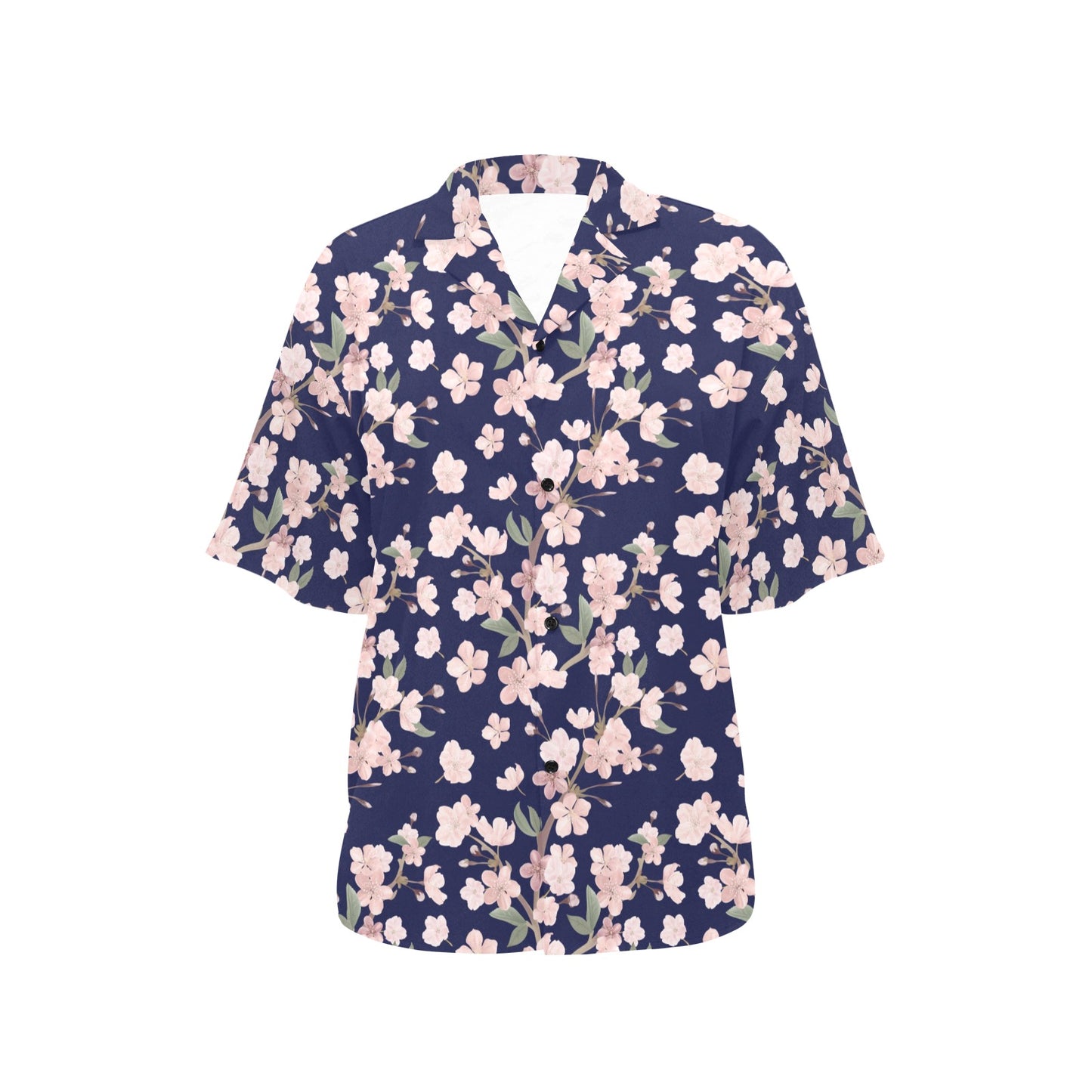 Sakura Print Design LKS301 Women's Hawaiian Shirt