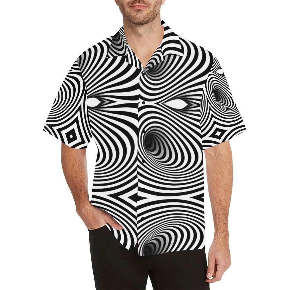 Vortex Print Design LKS303 Men's Hawaiian Shirt