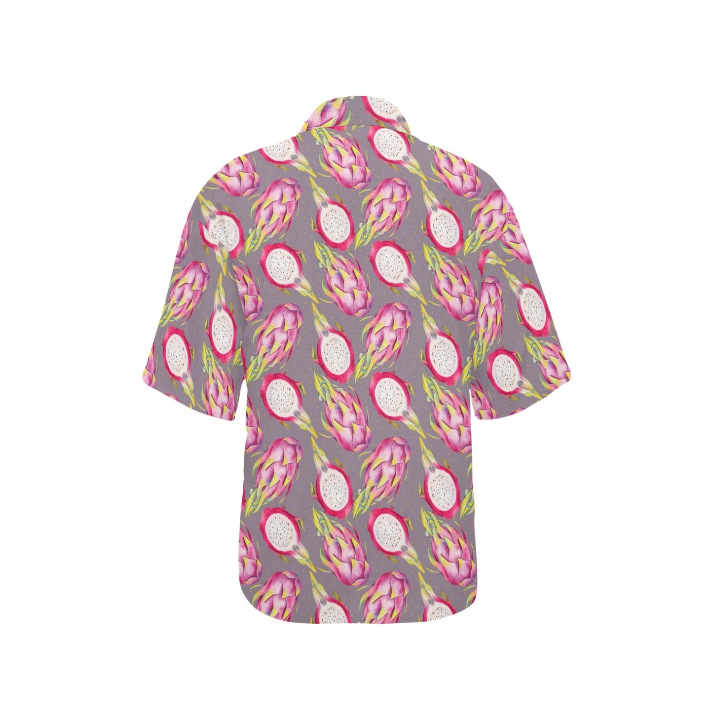 Dragonfruit Pattern Print Design DF03 Women's Hawaiian Shirt