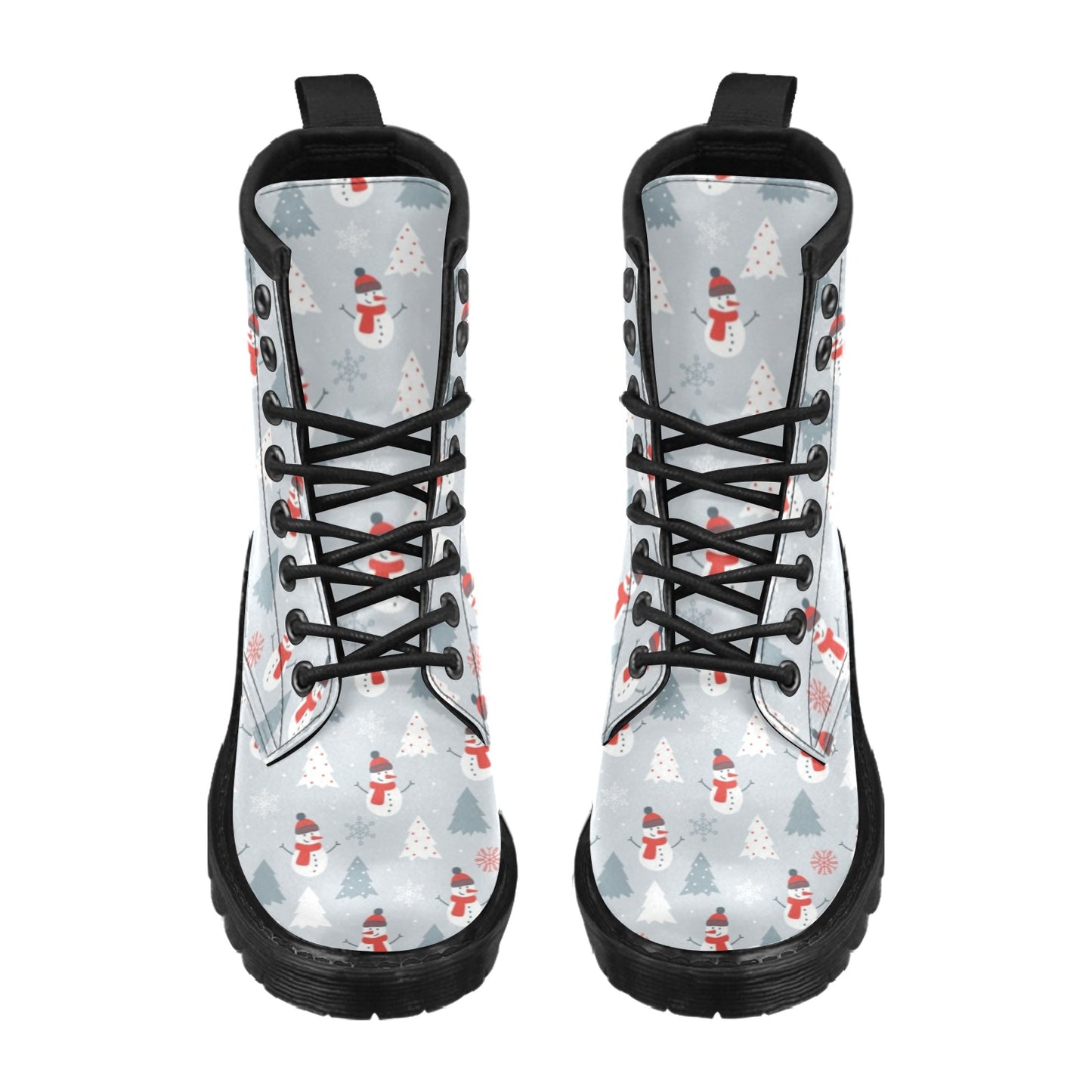 Snowman Print Design LKS302 Women's Boots