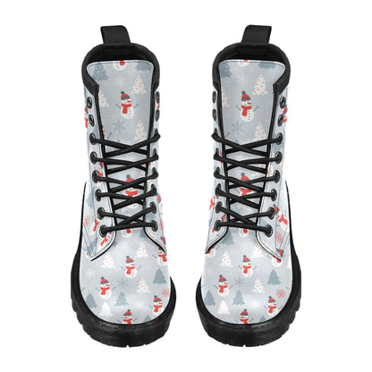 Snowman Print Design LKS302 Women's Boots