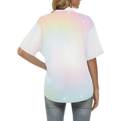Nebula Pattern Print Design A02 Women's Hawaiian Shirt