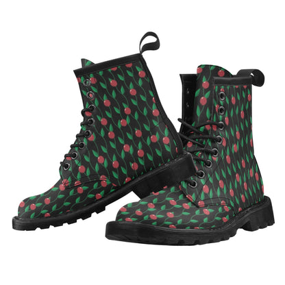Cranberry Pattern Print Design CB01 Women's Boots