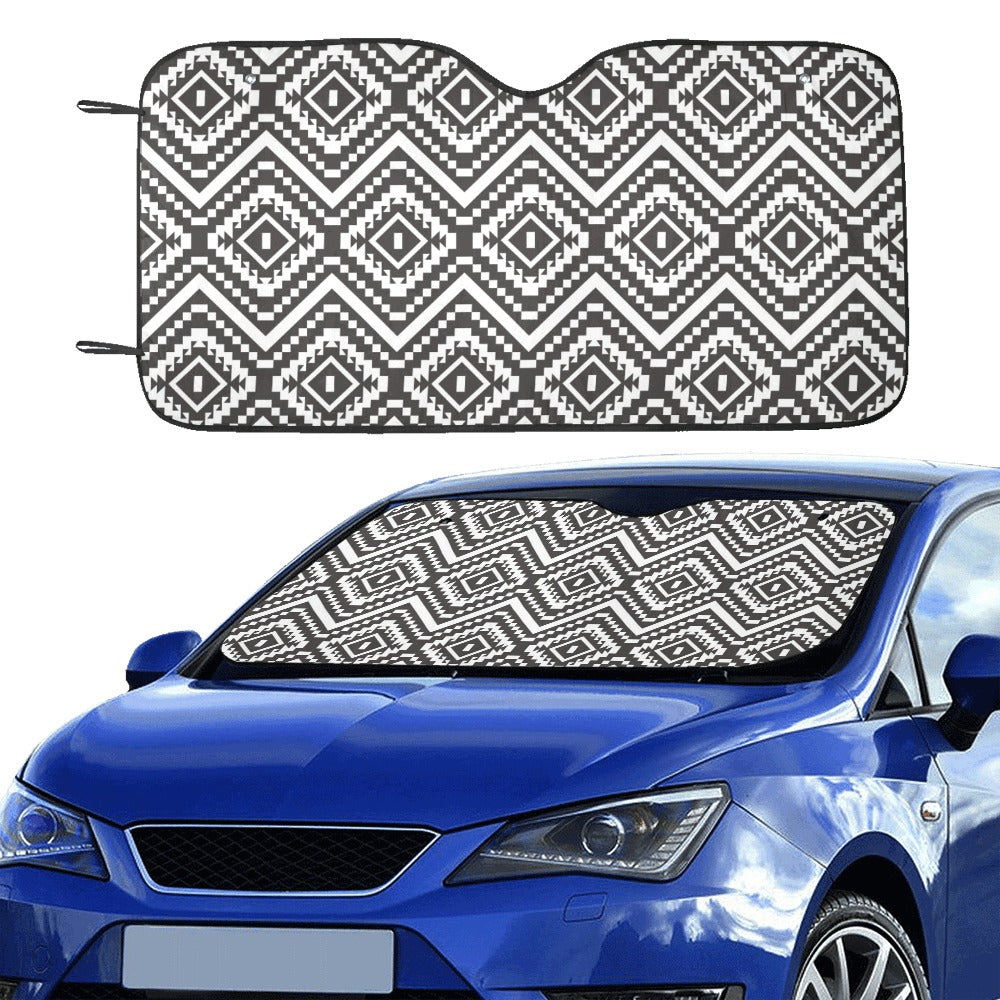 Tribal Pattern Print Design LKS303 Car front Windshield Sun Shade