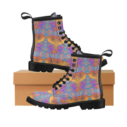 Gold Elephant Indian Women's Boots