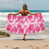 Tie Dye Pink Print Design LKS304 Beach Towel 32" x 71"