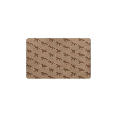 Horse Brown Print Design LKS307 Kitchen Mat