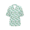 Llama with Cactus Themed Print Women's Hawaiian Shirt