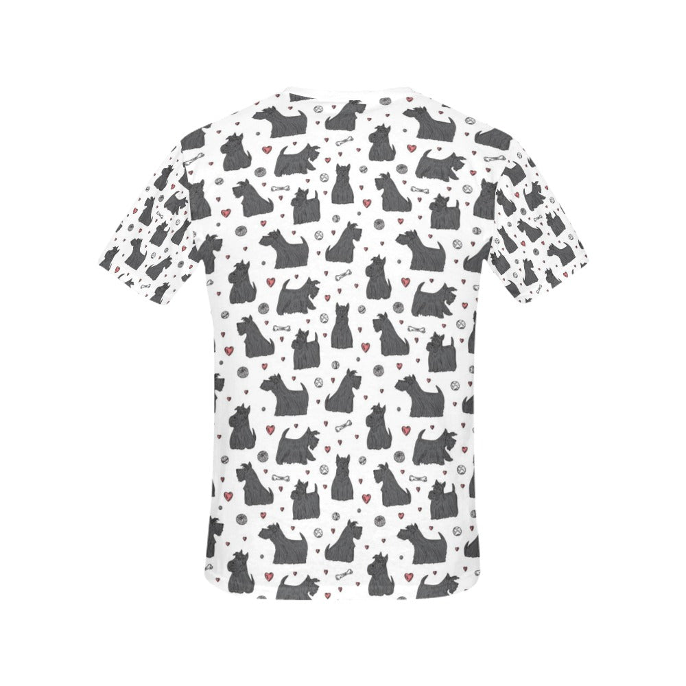 Scottish Terriers Print Design LKS3015 Women's  T-shirt