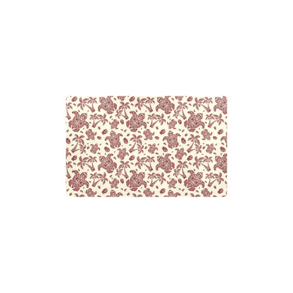 Polynesian Tattoo Turtle Themed Kitchen Mat