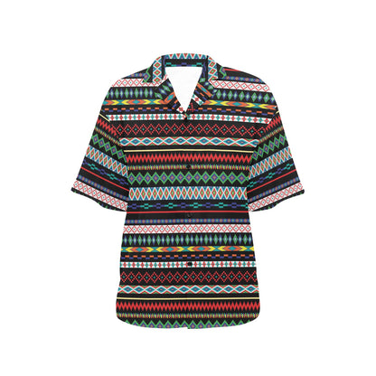 Southwest Pattern Print Design LKS302 Women's Hawaiian Shirt