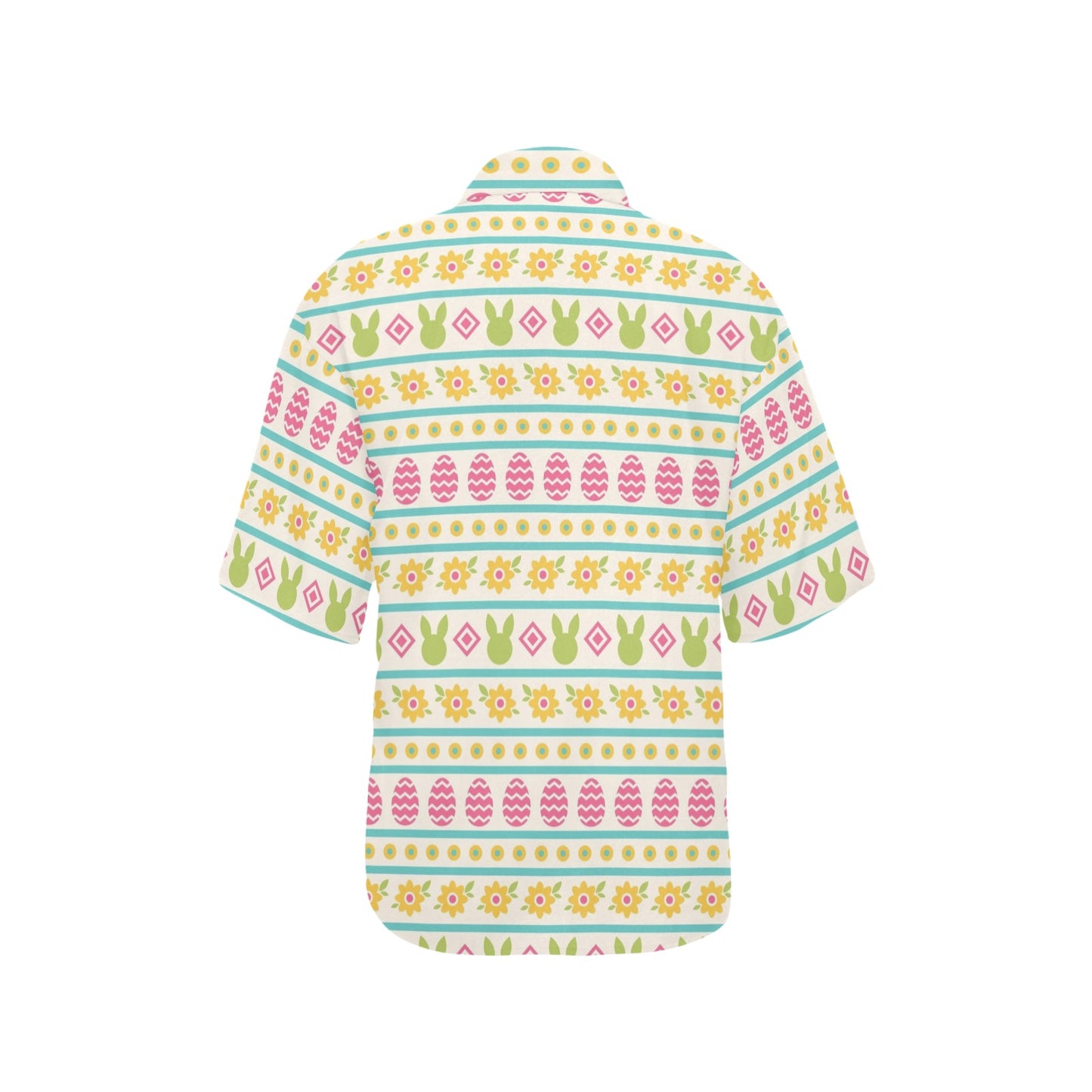 Easter Eggs Pattern Print Design RB016 Women's Hawaiian Shirt